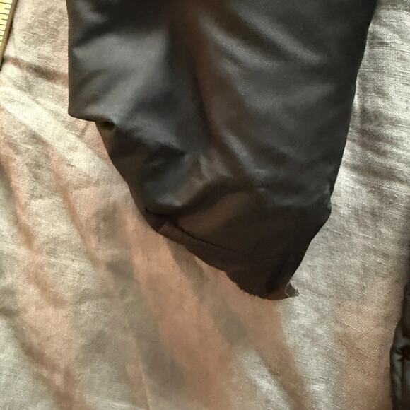 Eddie Bauer Goose Down Puffer Coat Hooded Cinch Waist Large Tall - Picture 12 of 12